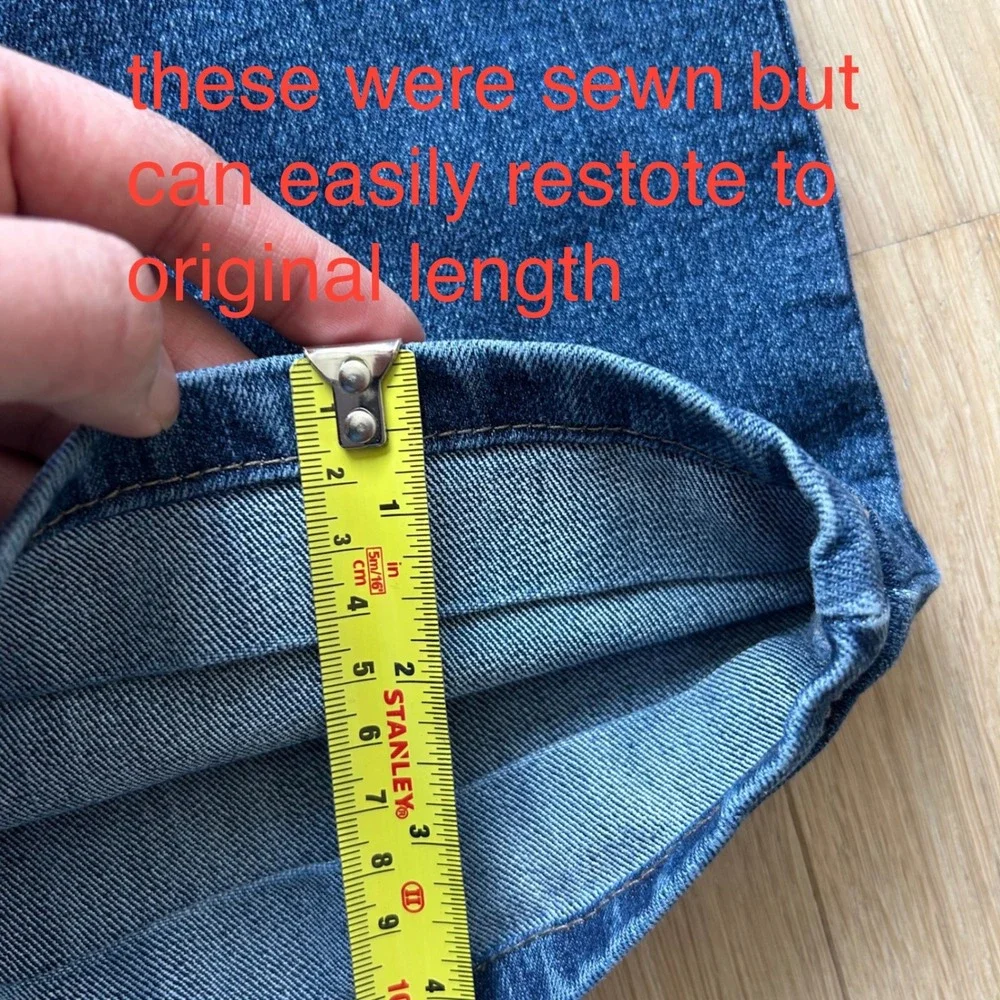 2 Gloria Vanderbilt Amanda Jeans 18WS Blue High Rise Tapered Stretch Denim Short